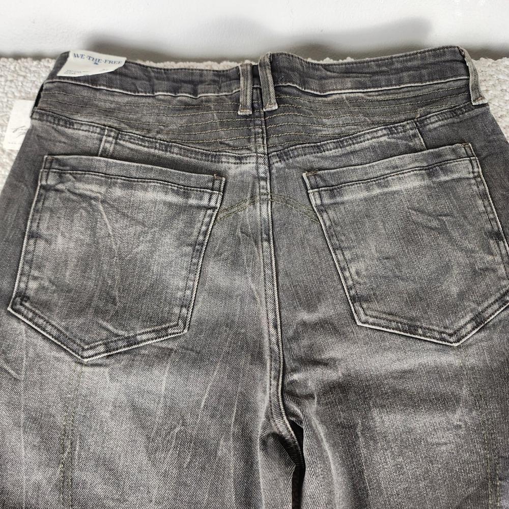 We The FreeJeans 31 (33x32)Mid Rise Flare Cotton Beta Brown Vector Moto NWT - Picture 15 of 15